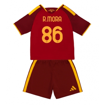 AS Roma Rodrigo Mora #86 Maglia Gara Casa Repliche 2026-27 Bambino Maniche Corte
